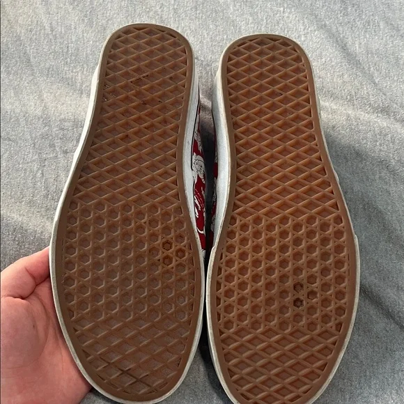 DISNEY Vans Red and White Dalmatian Print Sneakers - Picture 6 of 8